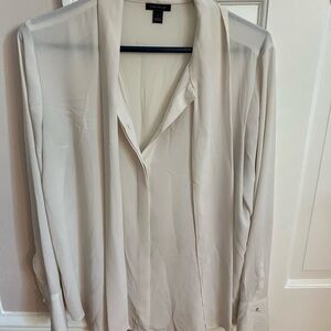 Ann Taylor Cream Blouse